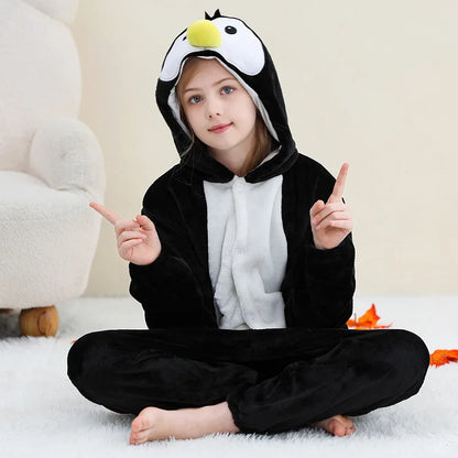 Capybara Anime Cosplay Costumes Kids Animal Cartoon Jumpsuit for Children Halloween Christmas Girls Boys Hooded Pajamas Onesies