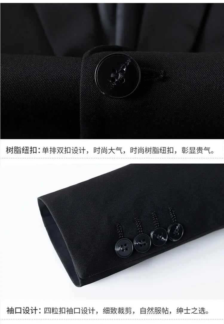 2025 High Quality Fashion Handsome Everything Fashion Business Leisure Has a Single West Two Sets Three Sets