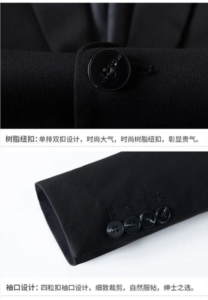 2025 High Quality Fashion Handsome Everything Fashion Business Leisure Has a Single West Two Sets Three Sets