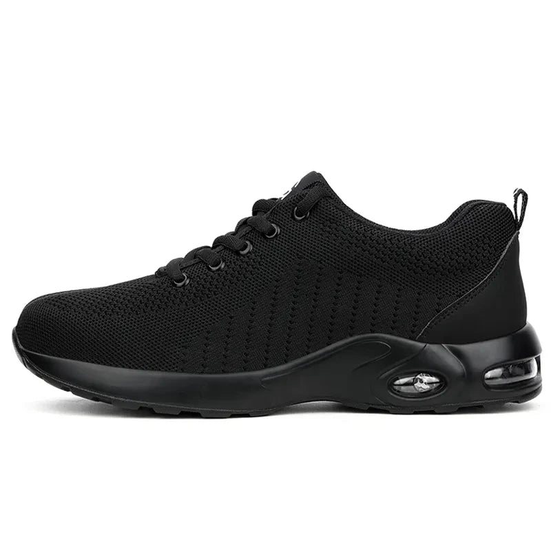 Air Cushion Work Safety Shoes For Men Women Breathable Work Sneakers Steel Toe Work Shoes Anti-puncture Safety Protective Shoes