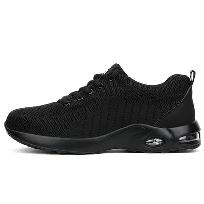 Air Cushion Work Safety Shoes For Men Women Breathable Work Sneakers Steel Toe Work Shoes Anti-puncture Safety Protective Shoes
