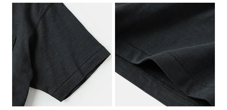 Rugged Bronson Loopwheel Tubular Pocket T-Shirt 220g Slub Cotton Men's Seamless Side Tee Short Sleeve