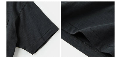 Rugged Bronson Loopwheel Tubular Pocket T-Shirt 220g Slub Cotton Men's Seamless Side Tee Short Sleeve