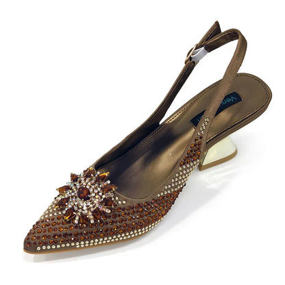 Elegant Women's Shoes and Bag Sets Wedding Party Bags and Shoes Comfortable Mid Heel Shoes Commuting Shoes for Women