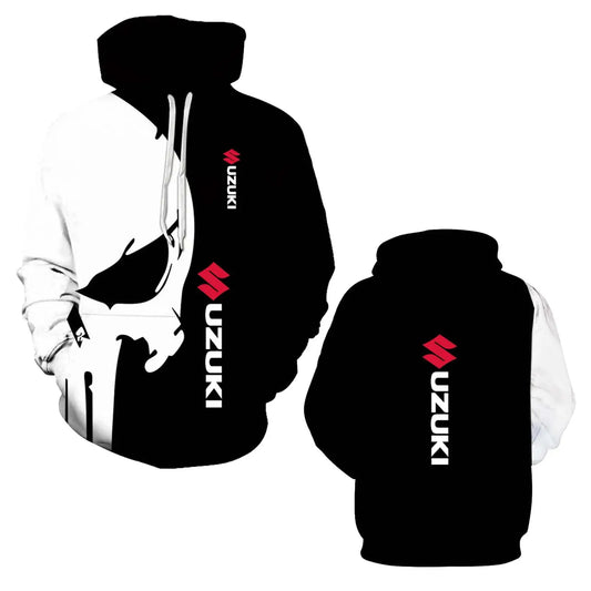 2026 Spring and Autumn Sports Shirts 3D printed men's and women's hoodies Hip-Hop street fashion motorcycle jackets