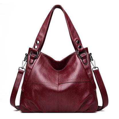2024 Trend Large Capacity Genuine Tote Shoulder Bags Fashion Top-Handle Bag High Quality Leather Sac Casual Design Handbag Purse