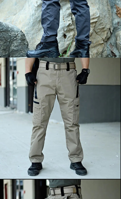 Outdoor Work Tactical Pants Camouflage Cargo Trousers Waterproof Multi-pocket Wear-Resistant Outdoor Training Workwear Trousers