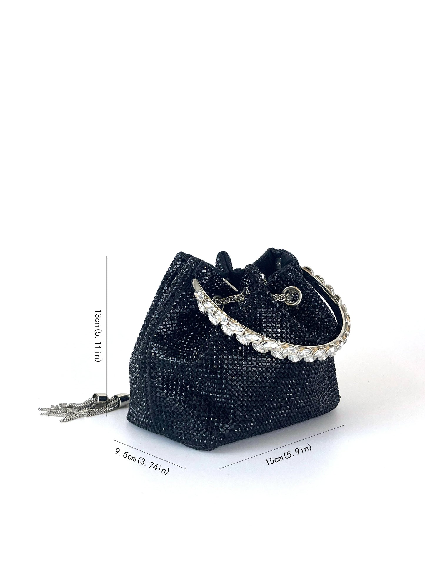 Dinner bag Handle Shining Rhinestones Evening clutch Bag Sparkling, Elegant, Exquisite Dinner Party Handbag party wedding Bag