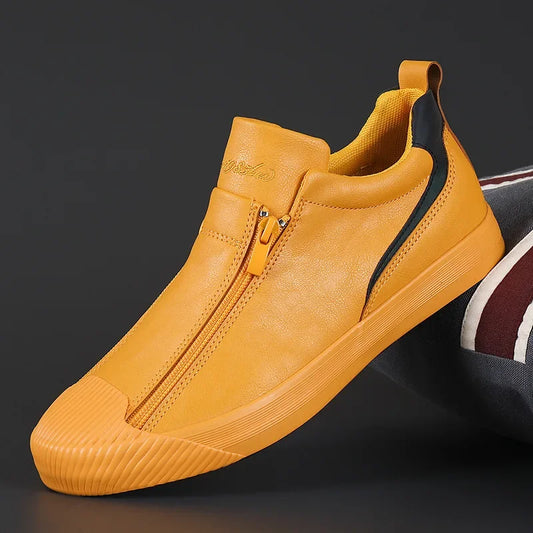 Men's Trendy Sneakers Leather Soft Sole Men Shoes Size 38-44