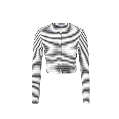 AP SS2026 Women's Dress Striped Cardigan and Dress Soft Three Color Options Fashionable Women's Outfit