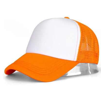 Mesh Baseball Cap Adjustable Snapback Hats For Women Men Unisex Hip Hop Trucker Cap Dad Hat Sponge Soft Breathable Black