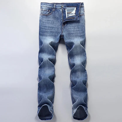 European Luxury Brand High-end Trendy Jeans Men's Slim Fit Fashion Versatile Casual Long Pants  Men Denim Y2k Clothes Men