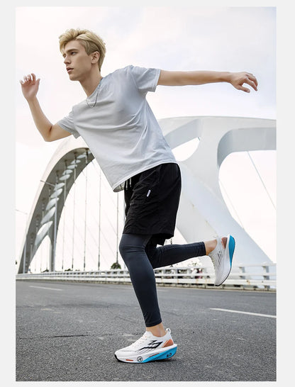 Running Shoes Carbon Board Profession Marathon Men Sports Breathable Lightweight Women's Comfortable Athletic Nonskid Sneakers