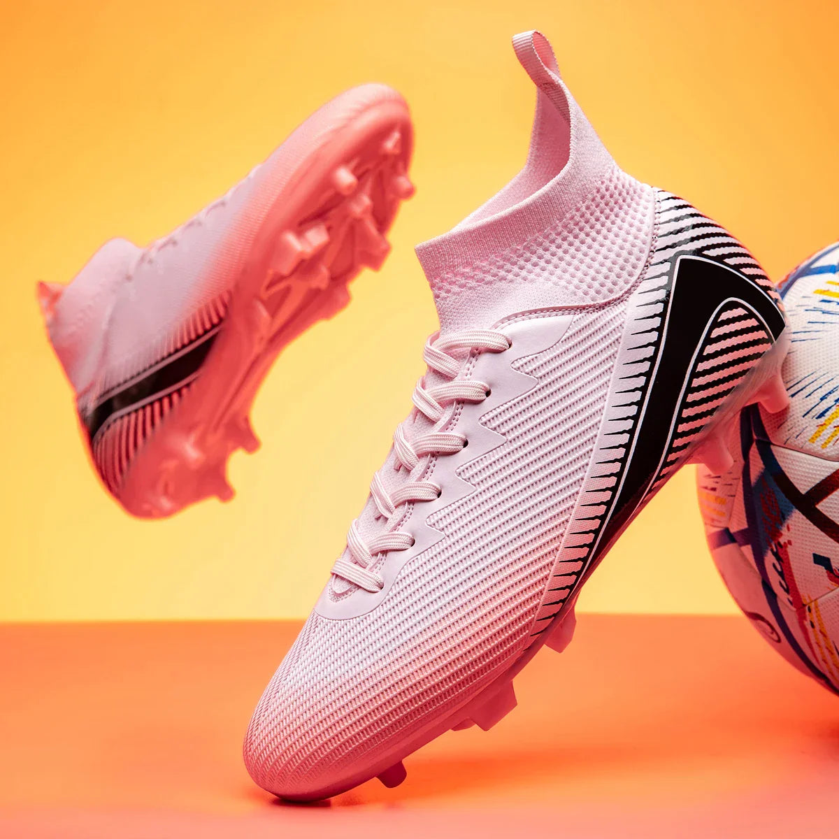 High Performance Adult Soccer Shoes Unisex for Outdoor Indoor Artificial Grass with Studs football shoes for boys  Sole spikes