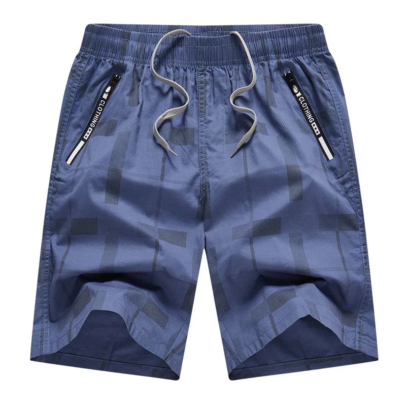 Quality Fashion Print Shorts Men Hawaii Beach Casual Shorts Outdoor Sports Elastic Waist 6XL Oversize Red Baggy Half Pants