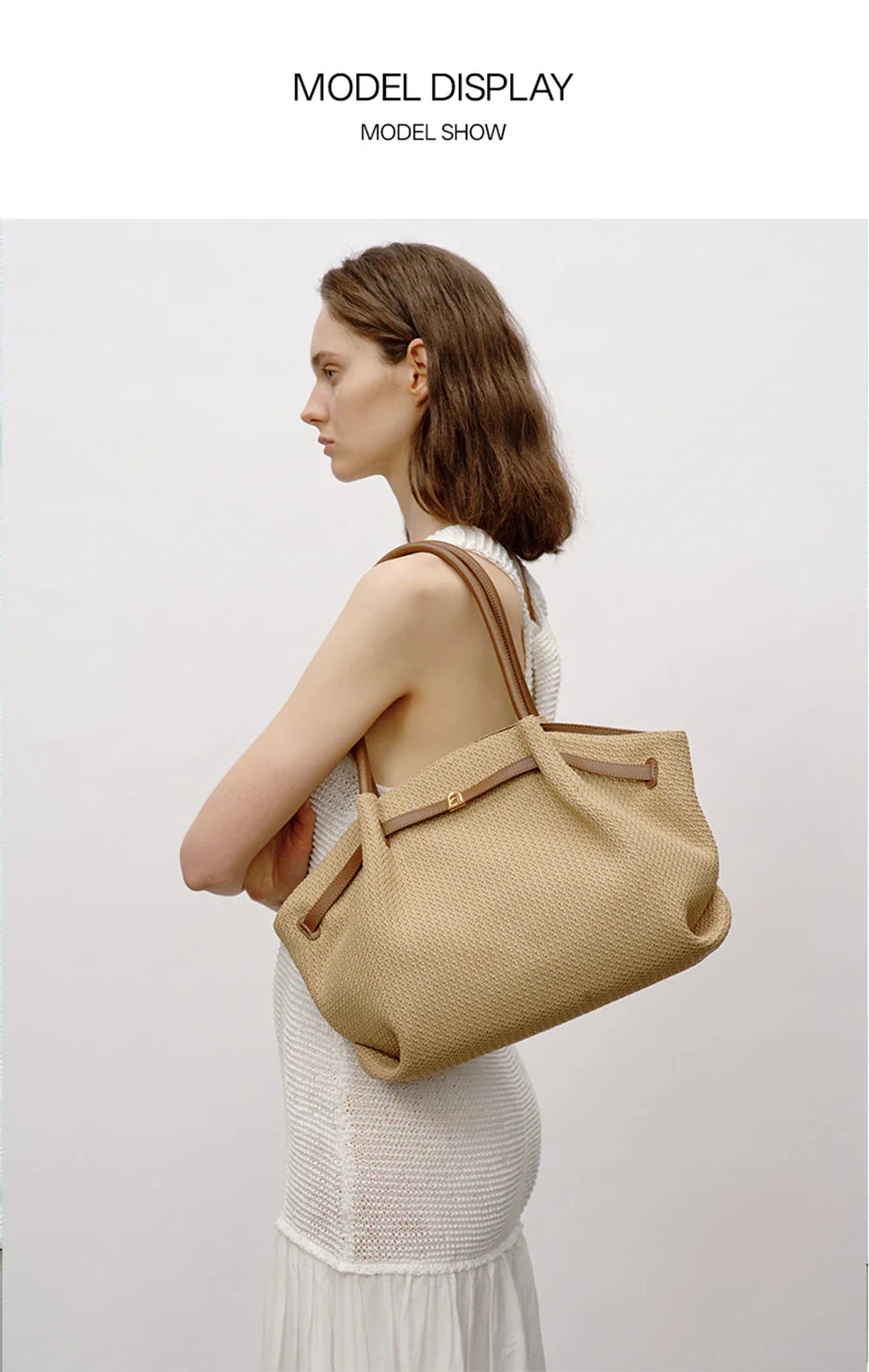 Original Brand Women's bags Shoulder Bag Woven Bag 2026 New Tote Bag Large Handbag Travel Bag Big Beach Bag