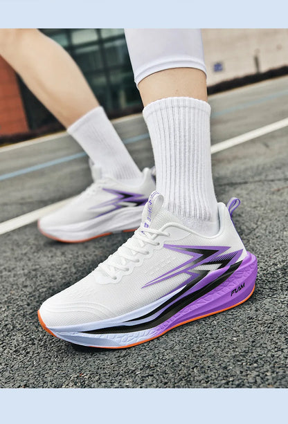 Marathon Men Running Shoes Speciality Sports Shoes Breathable Lightweight Carbon Board Women's Trend Athletic Sneakers Women