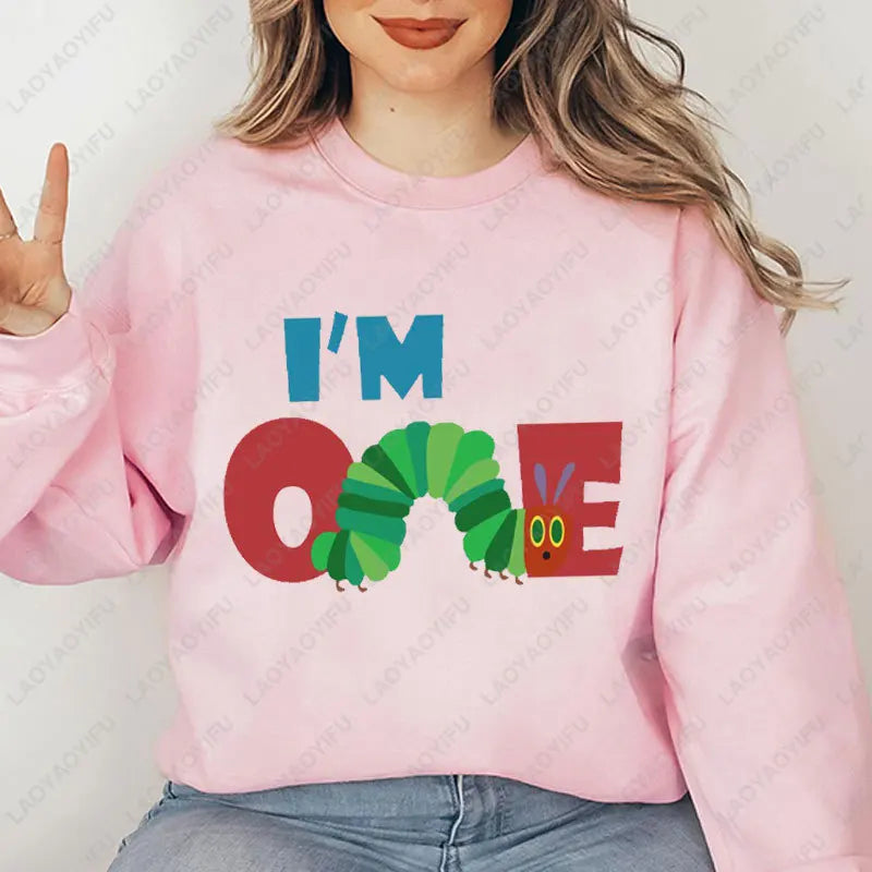 The Very Hungry Caterpillar Sweatshirt Cute Fnny Hungry Caterpillar Bookish Pullovers Man Women Retro Trend Cool Street Hoodies