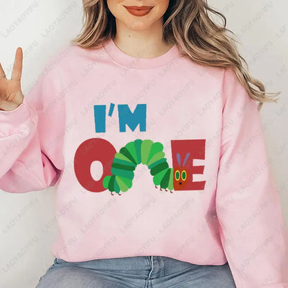 The Very Hungry Caterpillar Sweatshirt Cute Fnny Hungry Caterpillar Bookish Pullovers Man Women Retro Trend Cool Street Hoodies