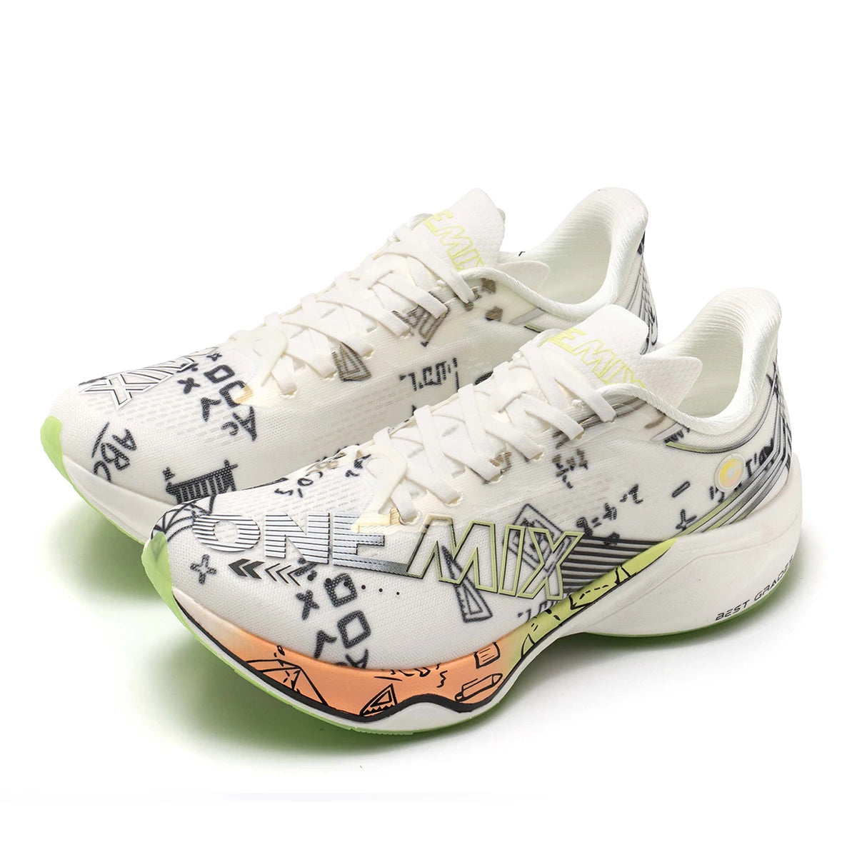 Marathon Carbon Plate Running Shoes Shock Absorption Ultra-light Sports Shoes Rebound Technology Outdoor Men Sneakers