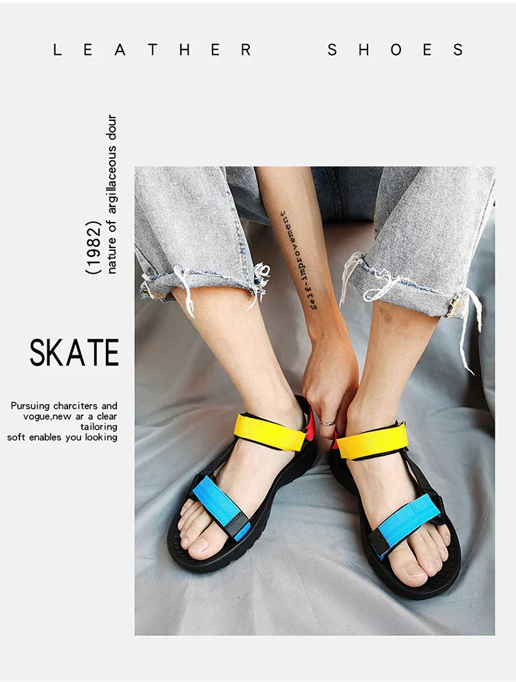 Fashion Outdoor Lightweight EVA Sole Breathable Sandy Beach New Men Sandals Garden Shoes Summer High Quality Clogs Big Size 46