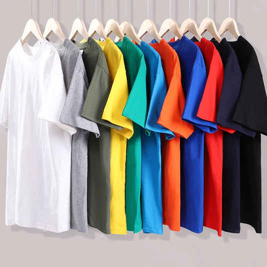 14 Colors Candy Color 100% Cotton T-Shirts Men Women Oversized Short Sleeves Casual Breathable S-XXXL Tee Clothing Soft T Shirts