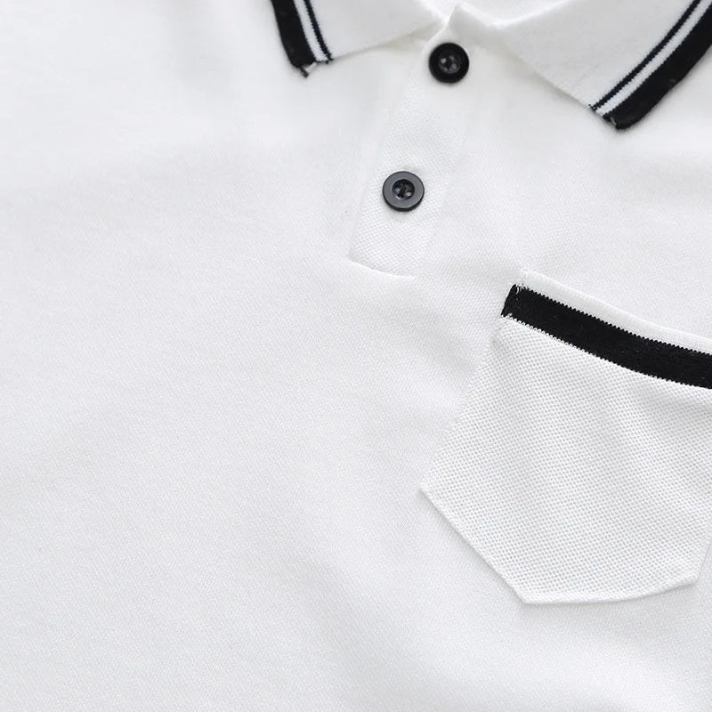 Summer New Children's Clothing Boys Simple Lapel POLO Short-Sleeved Set Boys Baby Shorts Casual Two-Piece Set