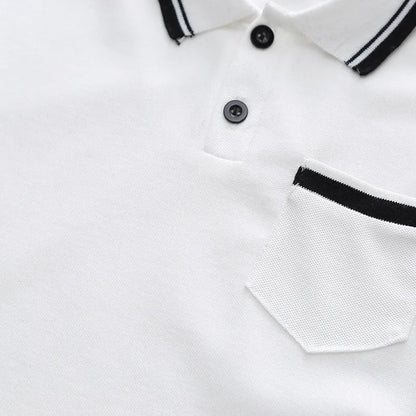 Summer New Children's Clothing Boys Simple Lapel POLO Short-Sleeved Set Boys Baby Shorts Casual Two-Piece Set