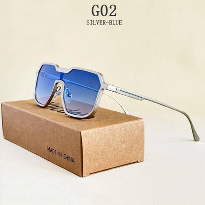 2025 Punk Sunglass Men Vintage Metal Square Steampunk Sunglasses Women Retro Luxury Fashion Glasses Gafas De Sol Hombre Okulary
