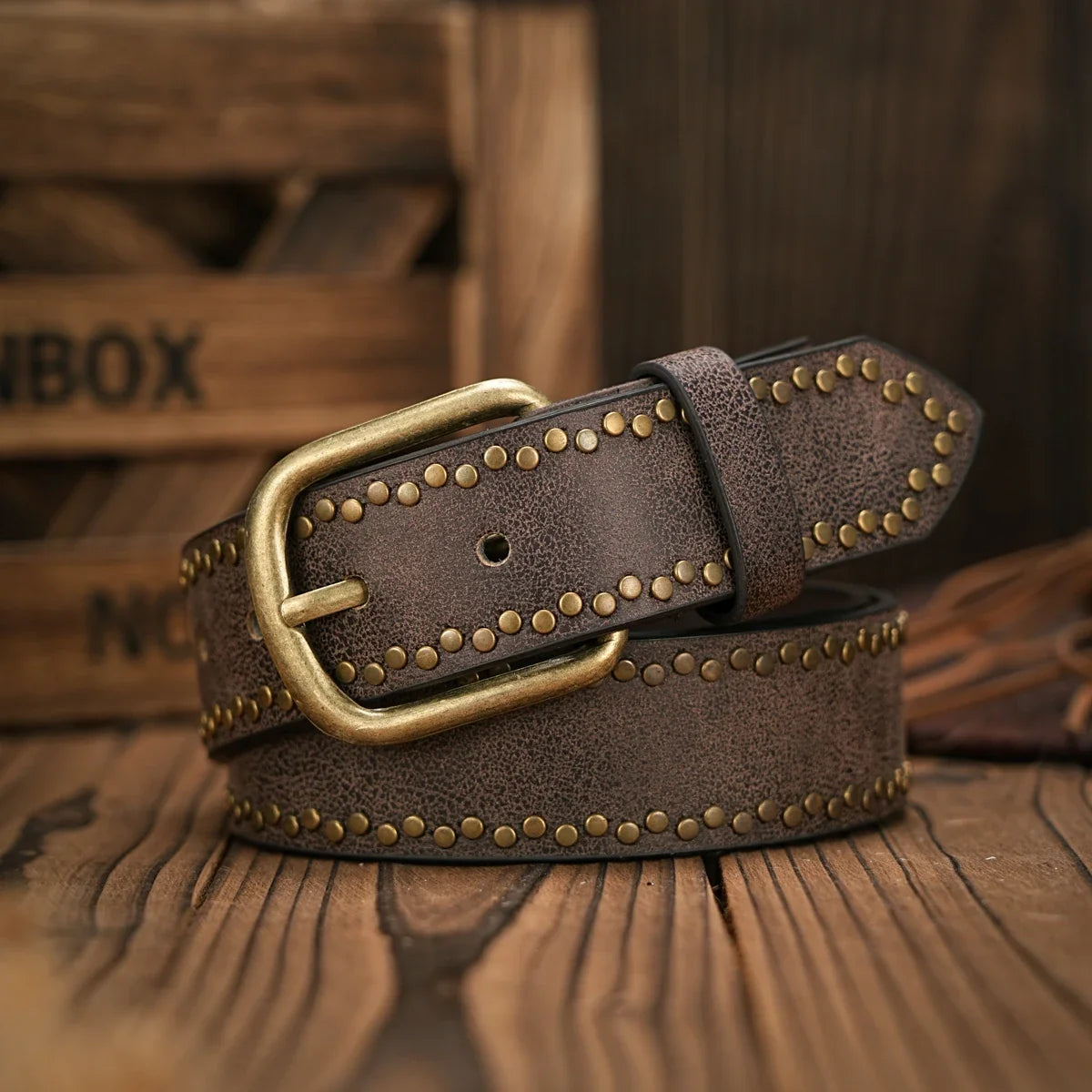 Vintage and fashion collision! PU leather alloy buckle waistband, for both men and women, to create a personalized western style