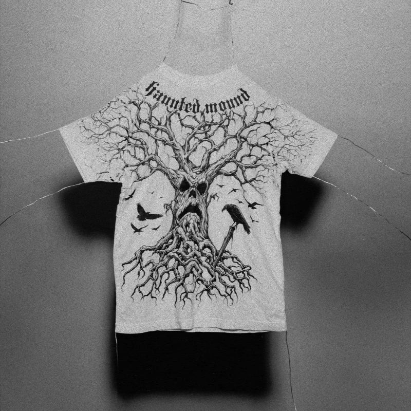 Y2K Gothic T Shirt Haunted Mound Ghost Skull Pattern Streetwear Men Women Harajuku Hip Hop Vintage Unisex Cotton Short Sleeve