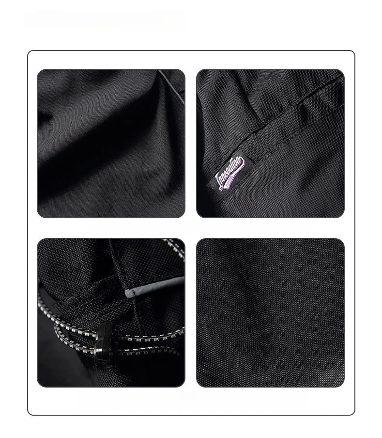 Korean Streetwear Waterproof Outdoor Utility Cargo Pants For Men Quick Dry Adjustable Hem Oversized Sport Casual Pants Trendy