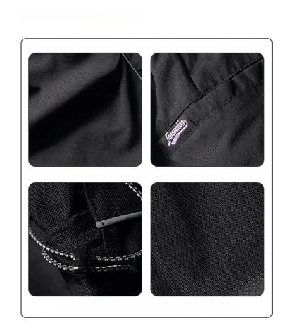 Korean Streetwear Waterproof Outdoor Utility Cargo Pants For Men Quick Dry Adjustable Hem Oversized Sport Casual Pants Trendy