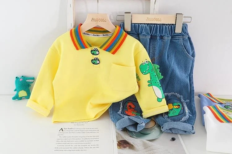 New Autumn Baby Girls Clothes Children Outfits Toddler Boys Fashion T-Shirt Pants 2Pcs/Set Infant Casual Costume Kids Tracksuits