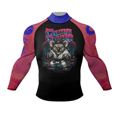 Cody Lundin Wrestling Compression T Shirt Men Full Subliamtion Brazilian Jiu-Jitsu MMA Shor Sleeve Rashguard With Anti Rubber
