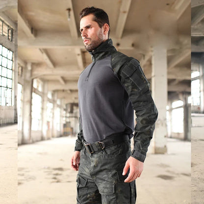 Multicam TRU 1/4 Zip Combat Pants Multicam Arid 65/35 Poly Cotton Ripstop Combat Pants MCA Frog Suit Pants