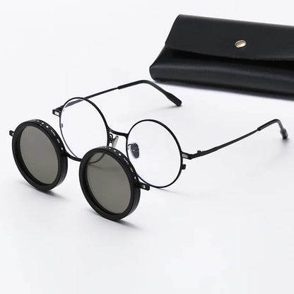High Quality Magnetic Clip ND9 Rotating Adjustable Dimming Polarized Sunglasses Prescription Available Fishing Shades UV400