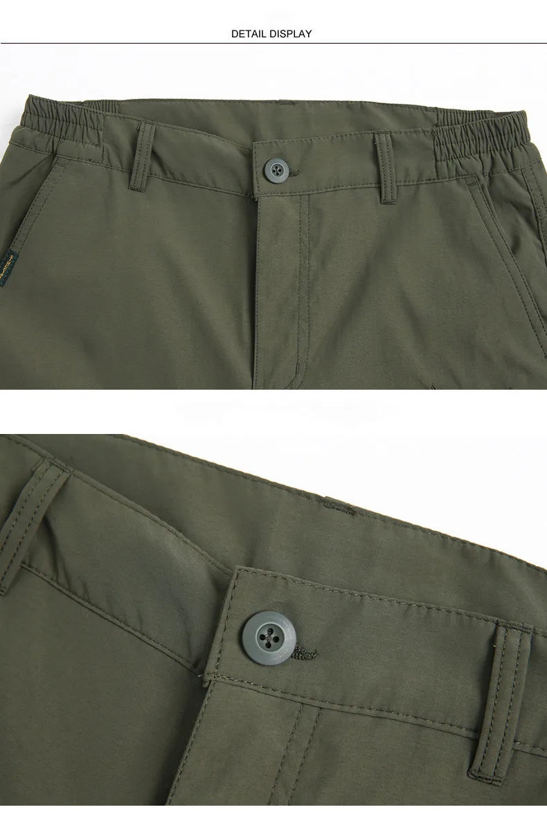 2026 Outdoor Work Tactical Pants Men Spring Autumn Casual Cargo Trousers Waterproof Hiking Pant Elastic Traveling Workwear Pants
