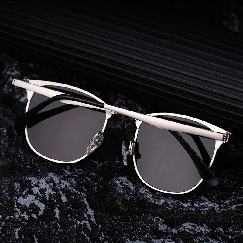 New Arriavl Square Sunglasses Men 2026 Luxury Brand Metal Frame Retro Punk Sun Glasses Male Driving Shades Vintage Eyewear UV400