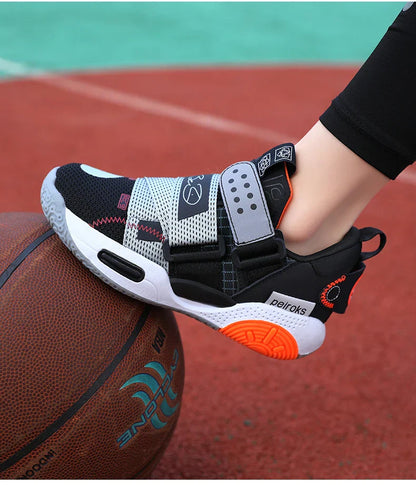 New Brand Children's Basketball Shoes For Boys Girls Non-slip Kids Sport Shoes Lightweight Outdoor Sneakers Trainers Footwear
