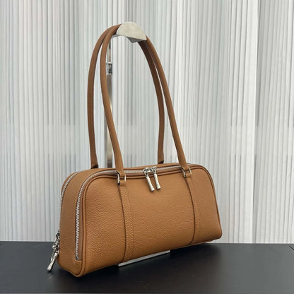 Elegant Versatile Suede Underarm Bags For Women Premium Soft Genuine Leather Shoulder Bag For Office Commute Lady Handbags New