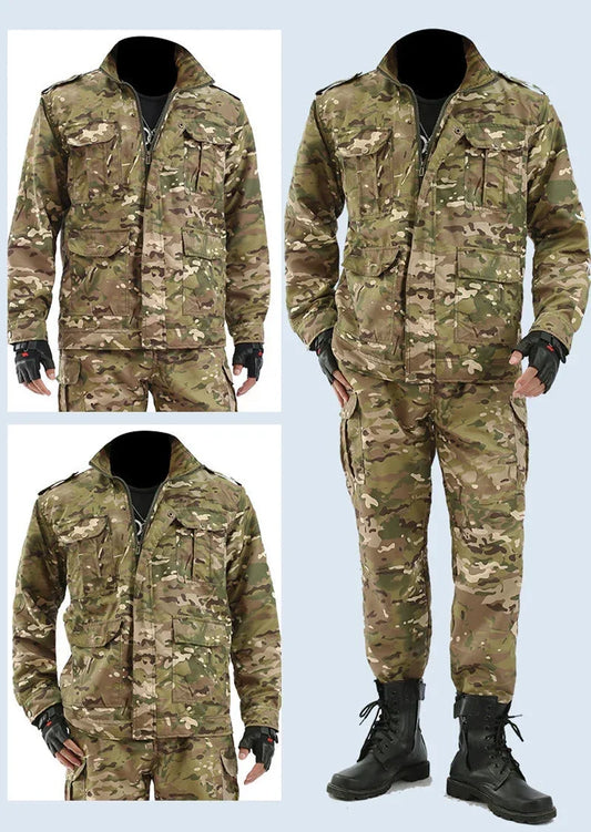 Black Python Pattern Wear-resistant Overalls Labor Insurance Cloth Uniform Men's Soft Tracksuit Outdoor Suit