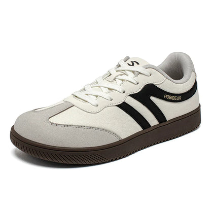 Wide Toe Sneakers Unisex Walking Shoes Lace Up fabric Non Slip Casual Sneaker