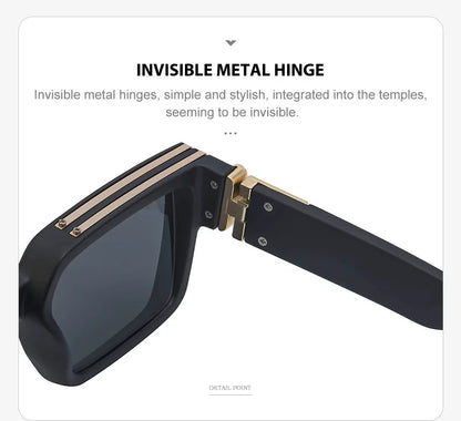Millionaire Square Sunglasses For Men Vintage Luxury Sunglasses Women Retro Shades Fashion Glasses Gafas De Sol Sonnenbrille Sun