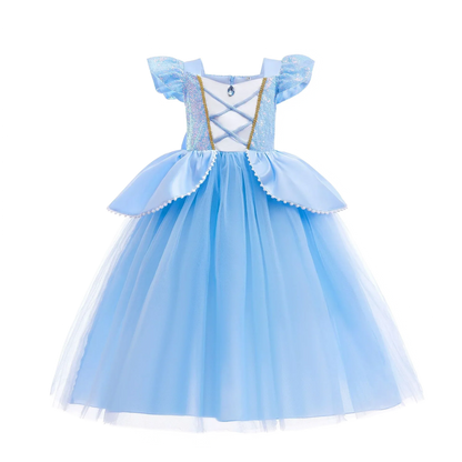 Girl Elsa Anna Dress Princess Costume Snow Queen Dress Baby Halloween Ariel Carnival Clothes Kids Cosplay Clothes Party Clothing
