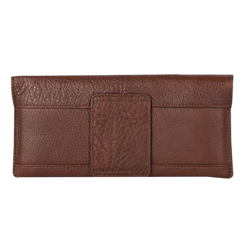 Genuine Leather Slim Phone Pouch Case For iphone 14 13 12 Pro Max Samsung S23 S22 Ultra Belt Clip Holster Cover Bag 4.7-7.2 inch
