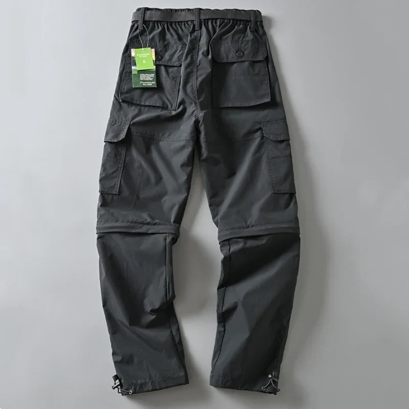 New Hiking Pants Outdoor Casual Cargo Pants Men Spring Summer Trousers/Shorts Outdoor Sport Trekking Camping Fishing Pants M-4XL