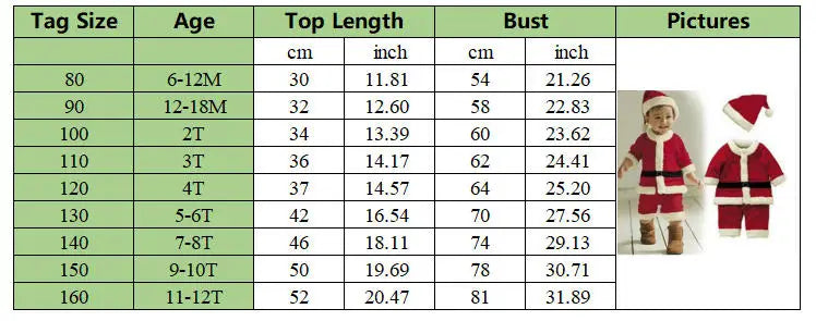 2025 Baby Girl Boy Christmas Costumes Red Santa Claus Suit Festival Halloween Cosplay Sets Christmas Baby Clothes
