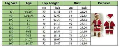 2025 Baby Girl Boy Christmas Costumes Red Santa Claus Suit Festival Halloween Cosplay Sets Christmas Baby Clothes