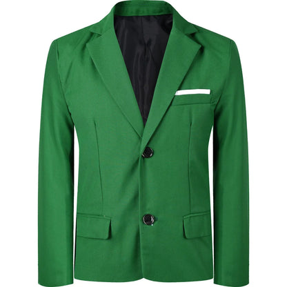 Kids Blazer Boys Easter Outfit Wedding Suit Formal Solid Jacket Teenager Gentleman Birthday Party Gift Performance Clothing Set
